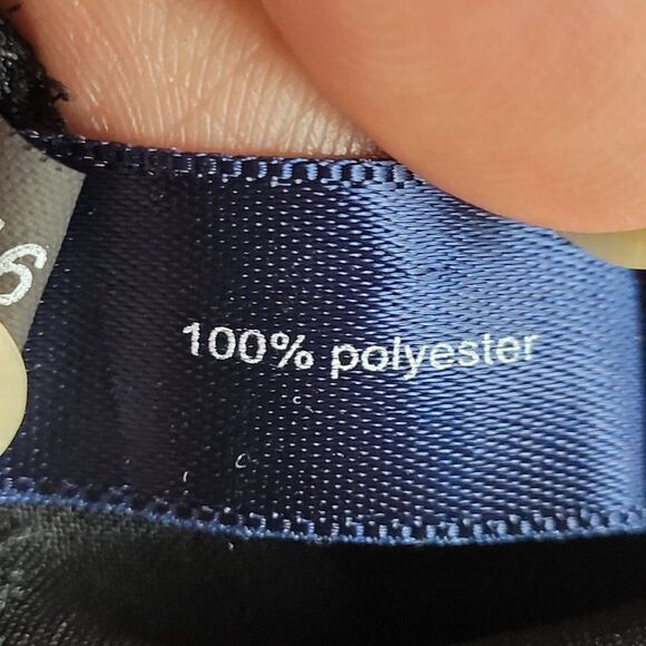 Eloquii Wrap Blouse 18W Black Sleeveless Draped Lightweight Satin Day To Night - Picture 12 of 14